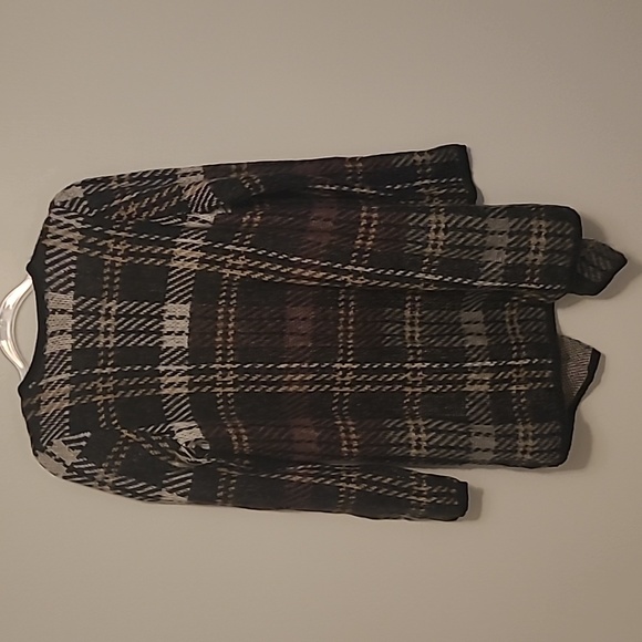 SIGNATURE STUDIO MAD FOR PLAD OPEN FRONT LONG SWEATER CARDI L NWT - Picture 3 of 7